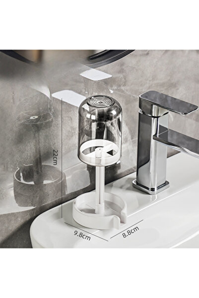 Choice حامل فرشاة الأسنان غاري مع غطاء غبار تصميم تصريف منظم حمام بلاستيكي مت...