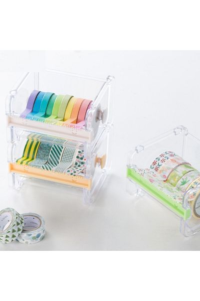 Choice Creative Washi Tape Cutter Set Tape Tool Transparent Tape Holder Tape Dispenser School Supplies O...