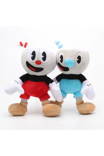 Choice 2pcs 2pcs Cuphead Plush Doll Toys Mugman Game Doll Toys Adventure Soft Stuffed Plush For Kids Birthd
