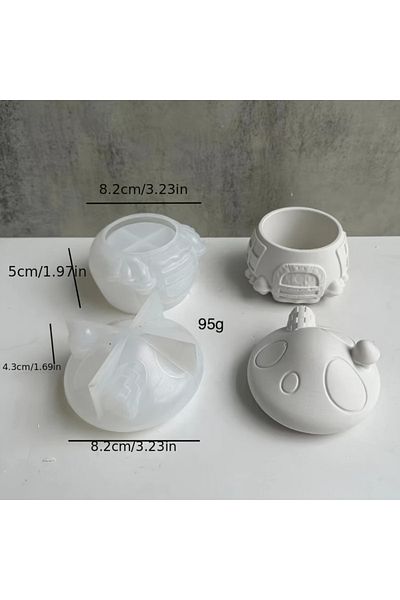 Choice 01 3d Mushroom House Silicone Mold Mushroom Storage Box Diy Aromatherapy Gypsum Candle Jar Jewelry B