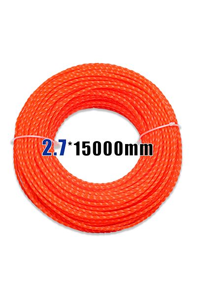Choice Spiral 2.7mm 15m 15m*2.4mm/2.7mm/3mm Mowing Nylon Grass Trimmer Rope Brush Cutter Strimmer Line Mowi