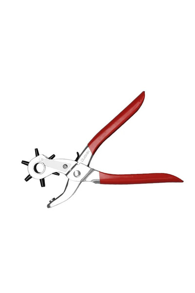 Choice كماشة متعددة الوظائف باللون الأحمر ذات ثقب دائري وثقب بيضاوي أداة DIY ...