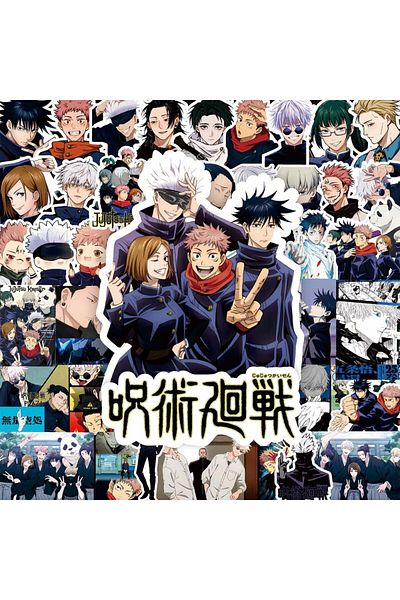 Choice 80pcs 80pcs Anime Jujutsu Kaisen Cartoon Stickers Cool Itadori Yuji Satoru Gojo Graffiti Decals Stic