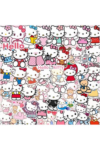 Choice 50pcs 10/30/50pcs Kawaii Cartoon Hello Kitty Stickers Sanrio Anime Decals Diy Guitar Phone Case Lapt