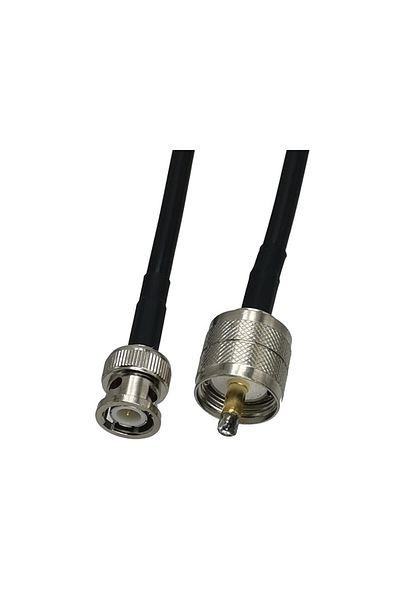 Choice 3 أقدام (1 متر) 1 قطعة كابل Rg58 موصل UHF Pl259 ذكر إلى موصل BNC ذكر موصل Rf محوري وصلة ذيل الخنزير