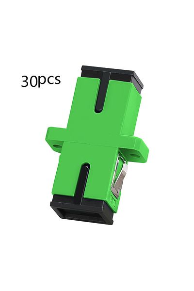 Choice 30pcs Sc Apc 5~30pcs Sc/apc Single Mode Optical Fiber Connector Flange Head Coupler Square Joint Ada