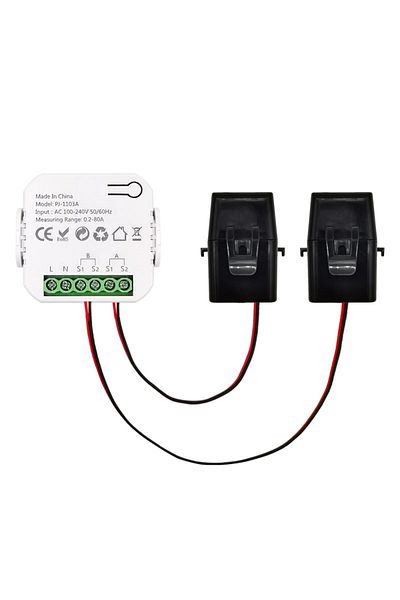 Choice 2 Channels - 2ct Tuya Smart Life Wifi Energy Monitor Bidirection 1/2 Channel With Clamp App Monitor