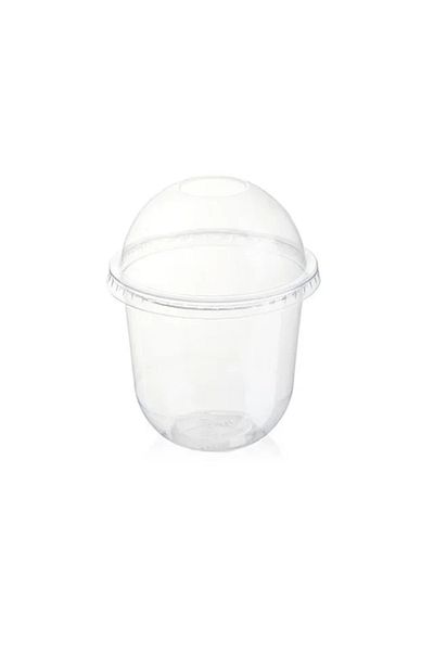 Choice 360ml 50pcs Pudding Cups Wiht Lids Plastic Boxes Ice-cream Mousse Dessert Picnic Party Packing Desse