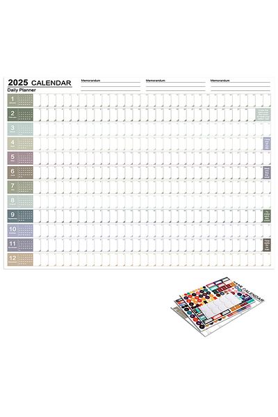 Choice A-2025 2025 2024 Calendar Planner Sheet Large Wall Calendar Kawaii To Do List Planner Target List Sc