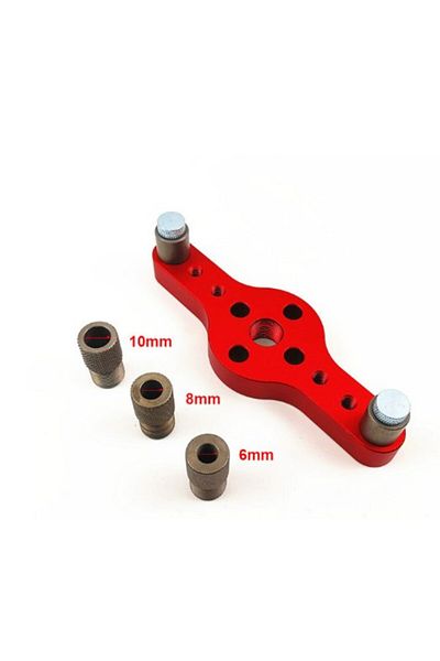 Choice Set A Alloy Vertical Pocket Hole Jig Woodworking 6/8/10mm Drilling Locator Wood Dowelling Self Cente