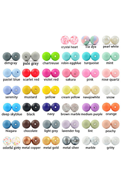Choice 100 قطعة من خرز السيليكون متعدد الألوان LOFCA مقاس 12 مم، يُستخدم في ص...