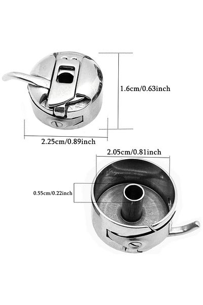 Choice 2 Pcs Bobbin Case Sewing Machine Bobbin Case Stainless Steel Bobbin Case For Singer Brother All Fron