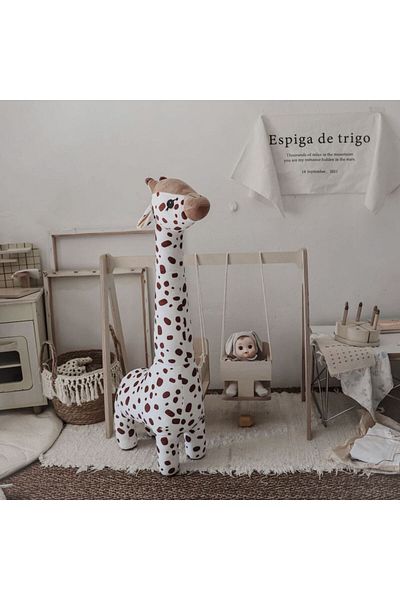 Choice 85 Cm Brown Giraffe Doll, Baby Sleeping Companion Doll, Comfort Doll , Gift, Newborn Room Decoration