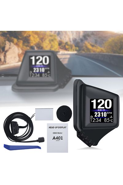 Choice New Multi-function HUD Gadget OBD2+GPS On-board Computer A-pillar Trim Install RPM Turbo Oil Pres...