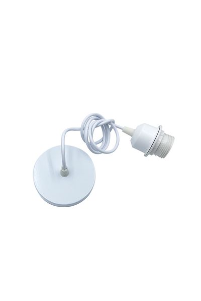 Choice E27 White-1m Vintage E27 Hanging Lamp Holder With 1m 1.5m Hanging Wire Ceiling Lamp Holder Socket La