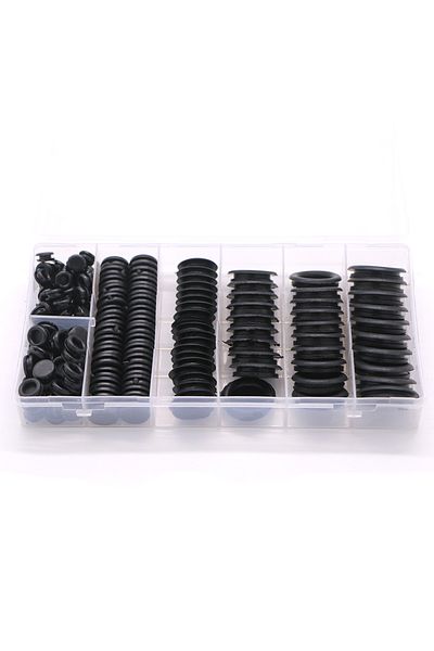 Choice 170pcs/Sets Waterproof Protect Wire Tool 7 Sizes  Sealing Rubber Cables Grommet Kit Electrical Pl...