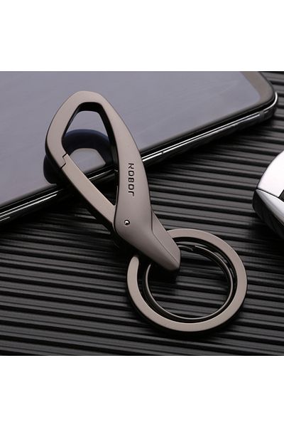 Choice 8 Cm Black Jobon Car Key Chain Senior Business Men's Waist Hanging Metal Key Chain Key Chain Pendant