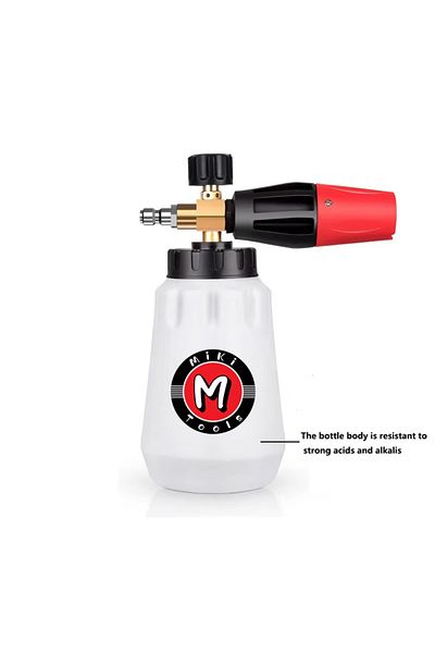 Choice Colorless Foam Nozzle Snow Foam Lance Foam Bottle Sprayer Adjustable Angle With 1/4 Quick Connectio