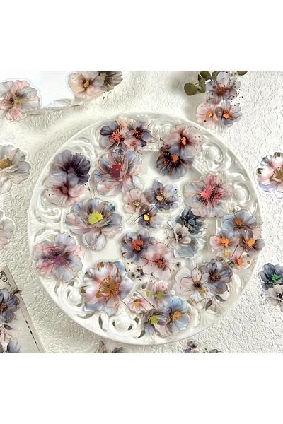 Choice 4 A Pack Of 20 Sheets Of Vintage Flower Gorgeous Flower Letter Materials Diy Decoration Collage Bas.