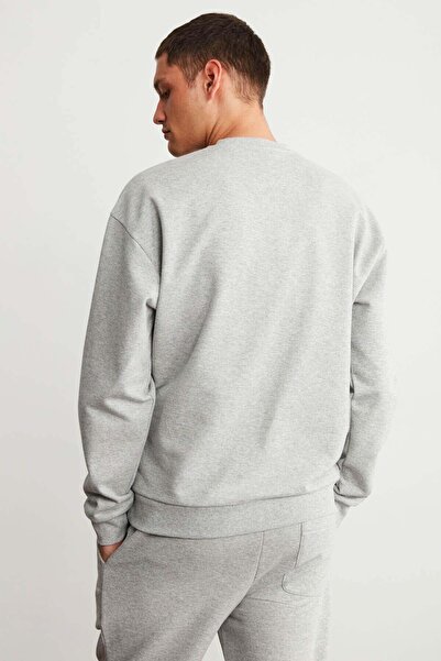 GRIMELANGE Raırok Чоловічий светр з підкладкою Comfort Oversize з вишивкою Grimelanj