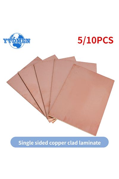 YTDMEN 5pcs 10x15cm 5/10pcs Fr4 Pcb 5x7cm 10x15cm Single Side Copper Clad Plate Diy Pcb Kit Laminate Circui