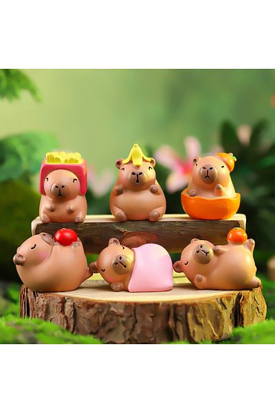 Choice Cartoon Capybara Blind Box Simulation Mini Capybara Action Figures Doll Car Desk Decoration Child...