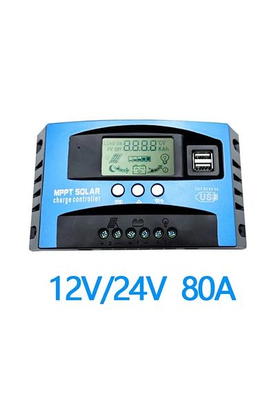 Choice 80a Solar Charge Controller Mppt 30a 50a 80a 100a Lcd Display 12v 24v Auto Dual Usb Solar Charge And