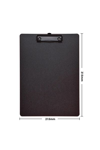 Choice Black A4 File Folder Clipboard Writing Pad Memo Clip Board Clips Test Paper Storage Organizer School