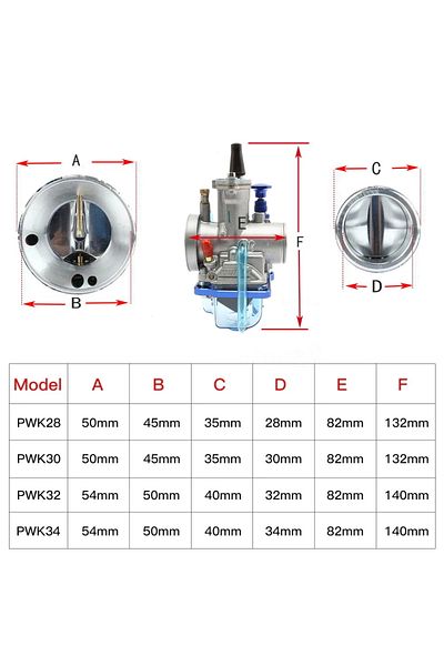 PowerMotor 30mm Motorcycle Carburetor For Keihin Pwk 28 30 32 34 Mm Scooters With Power Jet Motocross Universal