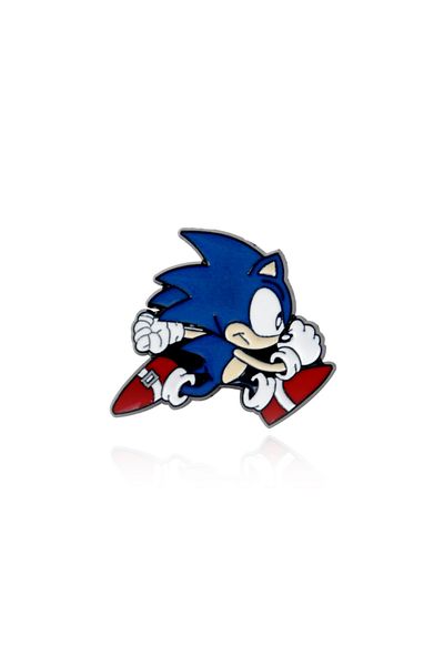Hot Toys Brooch Cute Hedgehog Cosplay Sonics Lapel Pins Animal Figure Backpack Jeans Enamel Alloy Brooch Wome