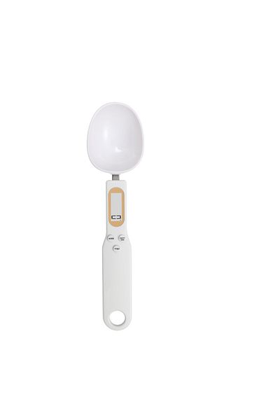 Choice 500g/0.1g White Weight Measuring Spoon, Portable Digital Kitchen Scale with LCD Display for Electronic Food Measuring