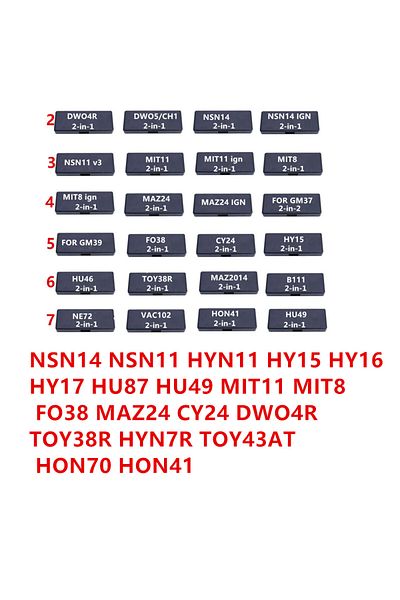 Choice Nsn14 Lishi 2 في 1 أداة Nsn14 Nsn11 Hyn11 Hy15 Hy16 Hy17 Hu87 Hu49 Mit11 Mit8 Fo38 Maz24 Cy24 Dwo4r