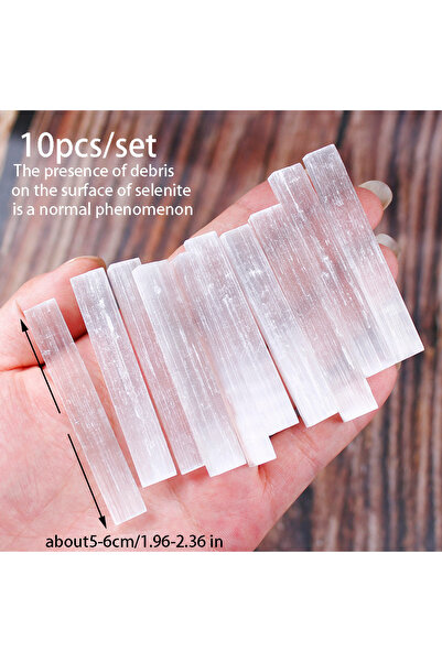 Choice 1set Selenite 1set Natural Crystal Moroccan Selenite Bar Combination S...