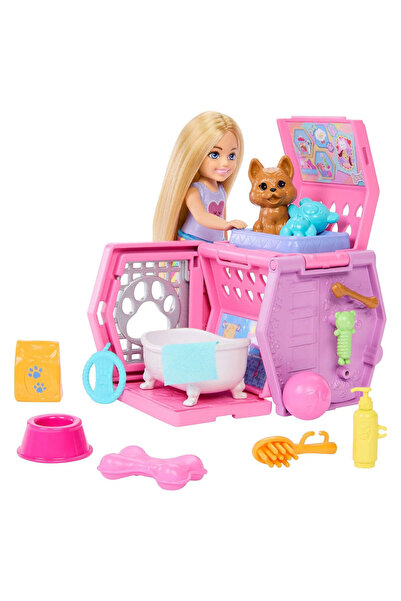Barbie Club Chelsea și set de joacă pentru animale de companie