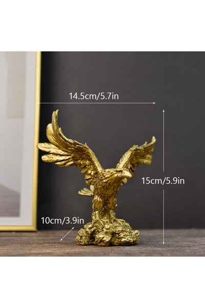 Choice تماثيل صغيرة من الراتينج XS على شكل نسر ذهبي أمريكي لتزيين المكتب المن...
