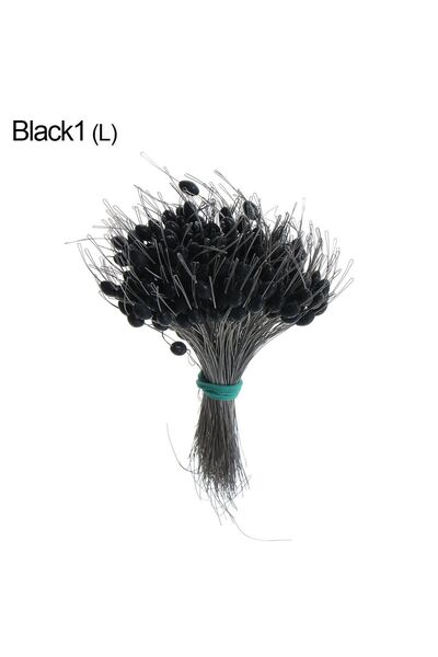 Choice 1 300 قطعة/الحزمة من عوامة صيد السمك السوداء المصنوعة من السيليكون مع ...