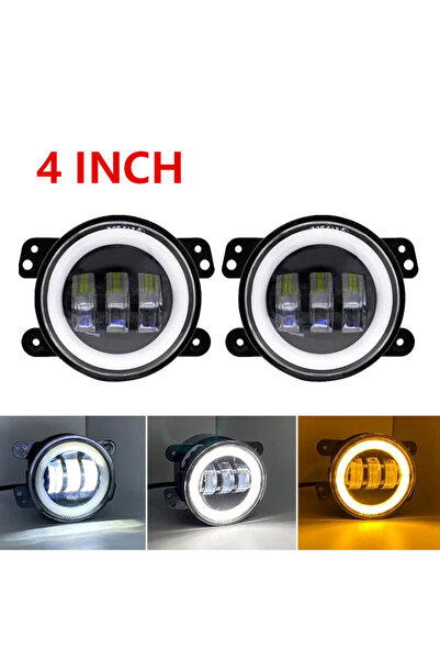 Choice 4 inch-2PCS 60W 4 Inch LED Fog Lights Car Driving Lights With White Ha...