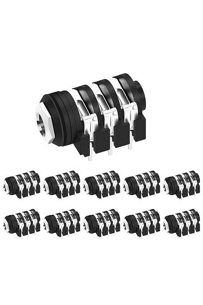 Choice 6.35mm Daierbum 10pcs 1/4 Jack Female 6.35mm Jack Stereo 1/4 Inch Guitar Pedal Input Jack Socket Pcb