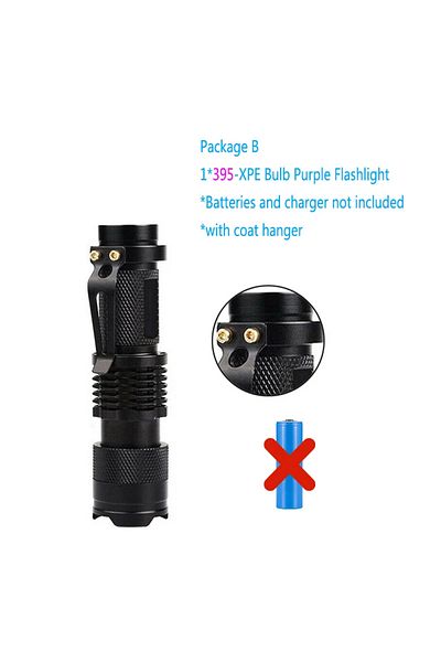 Choice 395nm Uv Flashlight Uv Portable Flashlight 365/395nm Black Light Mini Flashlight Zoom Led Ultra Viol