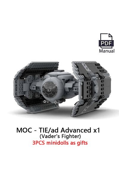 Choice Qr Code Pdf Guide 453pcs Parts New 453pcs Moc Spaceship Tie/ad Advanced X1 Vader's Fighters Building