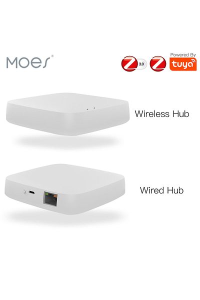 MOES Tuya ZigBee 3.0 Smart Gateway Hub Smart Home Bridge Smart Life APP Wireless Remote Controller Wor...