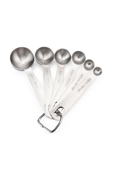 Choice 6pcs Set 6pcs/set Food-grade Stainless Steel Measuring Spoon Set Sugar Coffee Powder Spice Measure S
