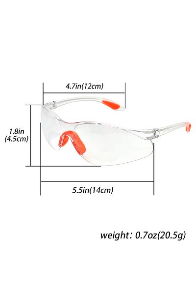 Choice 12PCS Lab Work Safety Eye Protective Glasses PC Material Anti Impact Wind Dust Proof Goggles Safe...