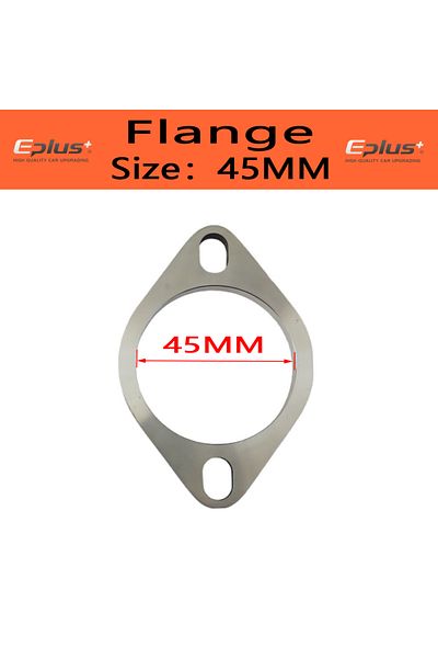 Choice 1.75 Inch 45mm Eplus Car Motorcycle Exhaust Pipe Muffler Flange Joint Universal 2 Holes 304 Stainles