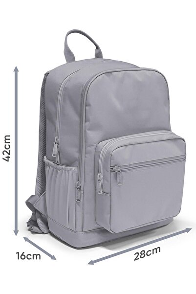 Coral High Neon Coral Turquoise Patterned School Backpack 23685