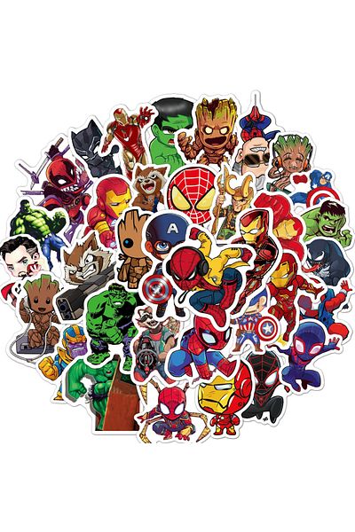 Choice 100pcs 10/30/50/100pcs Disney Anime Cute The Avengers Superhero Stickers Decals Diy Suitcase Diray K