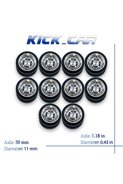 Choice Hw01-sl 1/64 Wheels With Fixed Rubber Tires Four Spoke For Toy Model Diecast Cars Refiting Parts For
