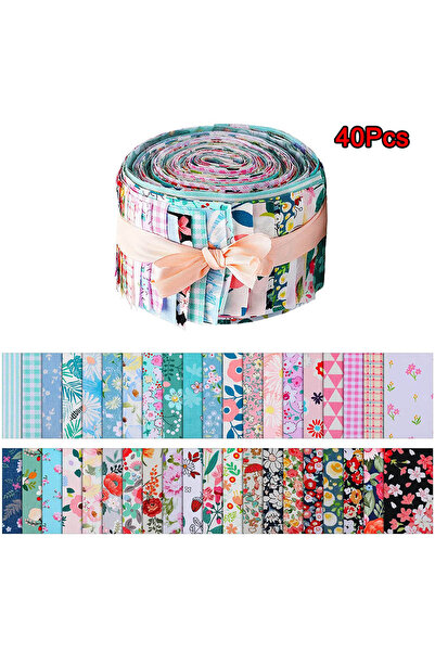 Choice 6.5 x 50 cm 40Pcs 40Pcs Fabric Strips Quilting Jelly Rolls Patchwork C...