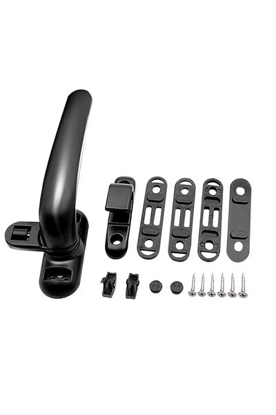 Choice Black Left Aluminum Alloy Universal Sash Handle Anti-theft Door Handle Door And Sash Handle Lock Buc
