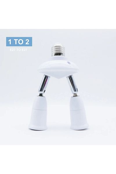 Choice E27 Ydg-5207120-1 To 2 E27 To E27 Lamp Bulb Base Lamp Bases Adapter Splitter Holder 1 In 1/2/3/4/5 A